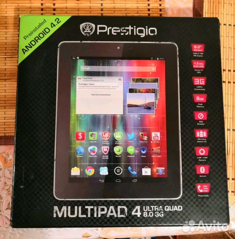Продаётся планшет Prestigio multipad 4
