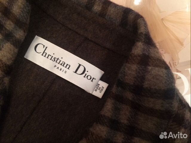 Клетчатый женский пиджак Christian Dior (оригинал)