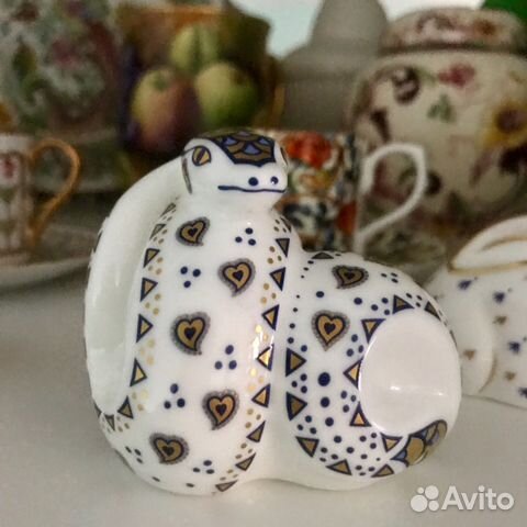 Статуэтка пресс-папье Змея Royal Crown Derb Англия