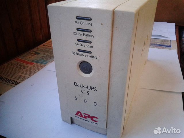 Бесперебойник APC Back-UPS CS 500VA