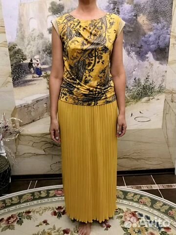 Юбка макси гофре новая 44-46р Юбка макси гофре новая 44-46р