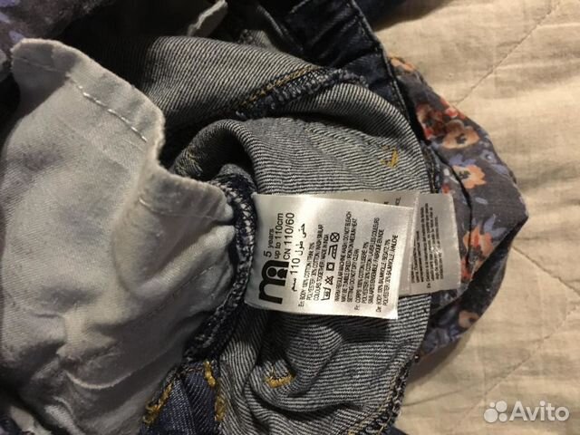 Комбинезон джинсовый на девочку mothercare 4-5, 11