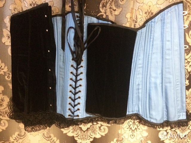 Корсет Бархатный Черный Корсет Бархатный Черный