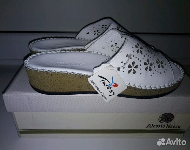 Новые кож.шлепки 38-39р