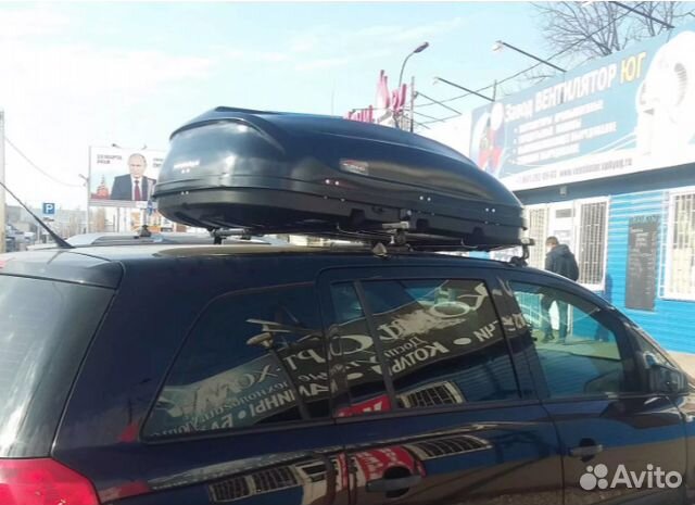 Аэродинамический автобокс на крышу автомобиля