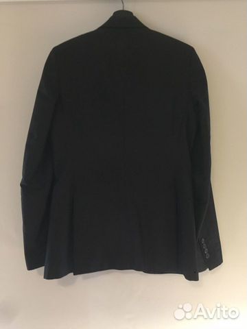 Пиджак zara MEN чёрный в мелкую полоску р. 44-46 Пиджак zara MEN чёрный в мелкую полоску р. 44-46
