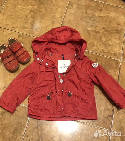 Ветровка Moncler (оригинал), 12-18м и кроссовки 19 Ветровка Moncler (оригинал), 12-18м и кроссовки 19