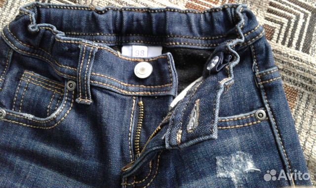 Джинсы на флисе Джинсы на флисе