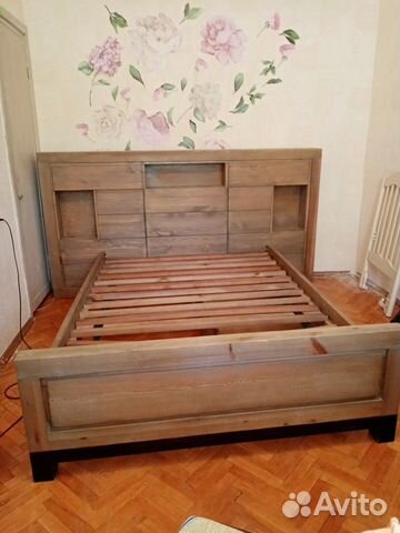 Кровать двуспальная массив сосны Белфан Кровать двуспальная массив сосны Белфан