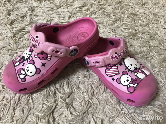 Кроксы Hello Kitty размер С10-С11 Кроксы Hello Kitty размер С10-С11