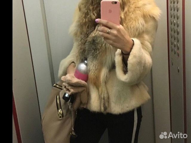 Шуба из норки и лисы