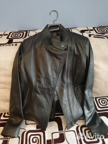 Куртка кожаная косуха женская