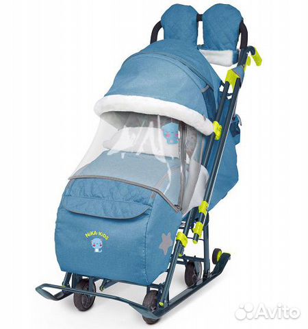 Санки-коляска Джинс Санки-коляска Джинс