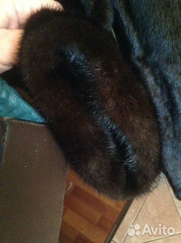 Шуба классика из норки с капюшоном р.50 Шуба классика из норки с капюшоном р.50