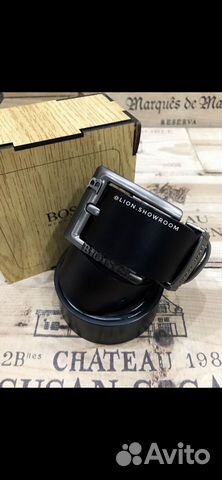 Ремень boss из натуральной кожи в деревянной короб Ремень boss из натуральной кожи в деревянной короб