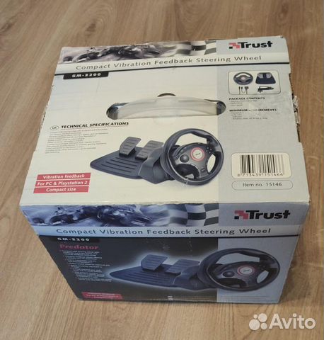 Игровой руль с виброотдачей для компьютера/PS Игровой руль с виброотдачей для компьютера/PS