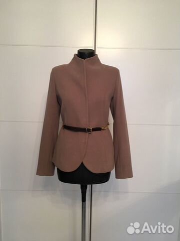 Новое Полупальто кофейного цвета 44 размер