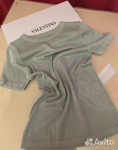 Футболка с люрексом в стиле Valentino Футболка с люрексом в стиле Valentino