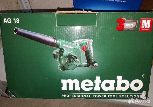 Аккумуляторная воздуходувка Metabo AG 18 602242850 Аккумуляторная воздуходувка Metabo AG 18 602242850