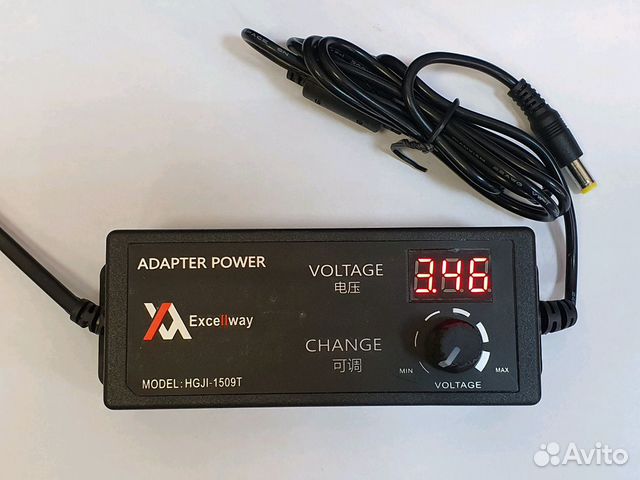 Адаптер регулируемый 4-24 вольта