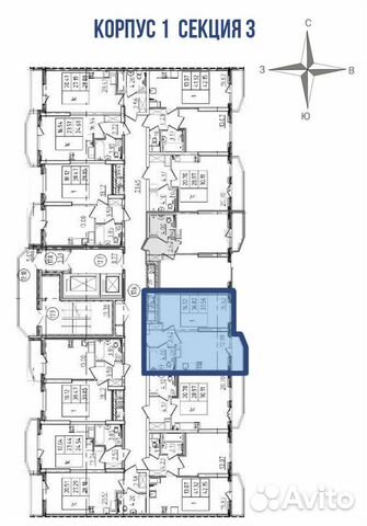 1-к квартира, 37.5 м², 19/19 эт.