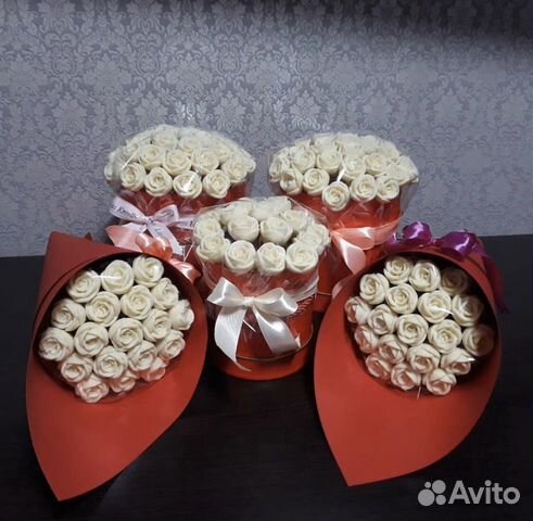 Букет из шоколадных роз Букет из шоколадных роз