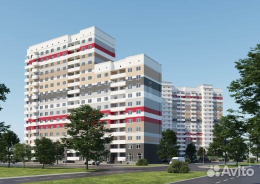 2-к квартира, 64.6 м², 10/16 эт.