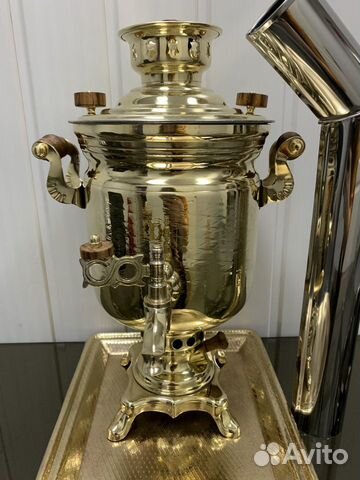 Самовар угольный на дровах 3л,труба в подарок