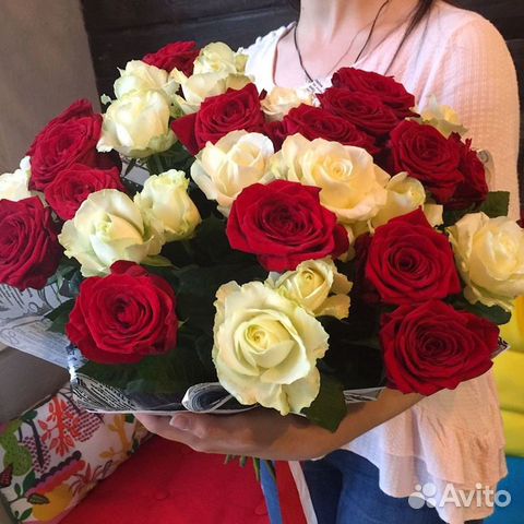 Розы Крупные и Свежие.Букет 17 Роз с Доставкой.Цве