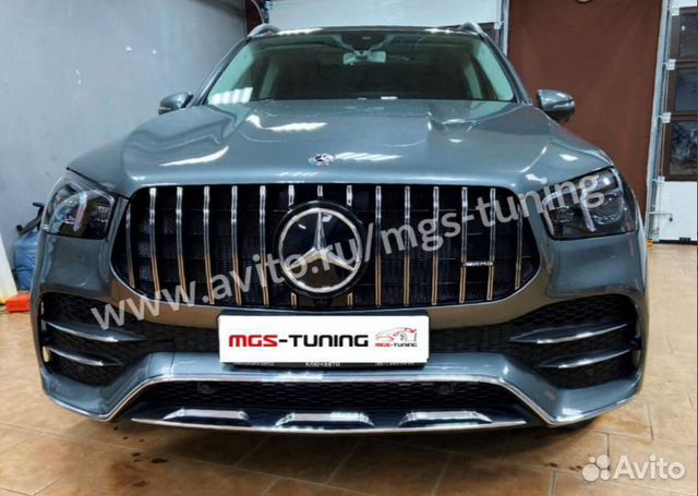 Решетка радиатора Mercedes GLE V167 GT хром + AMG Решетка радиатора Mercedes GLE V167 GT хром + AMG