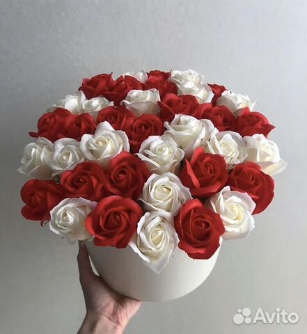 Букет из мыльных роз