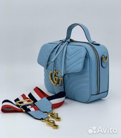 Новая женская сумка через плечо кожа Gucci фиолет Новая женская сумка через плечо кожа Gucci фиолет