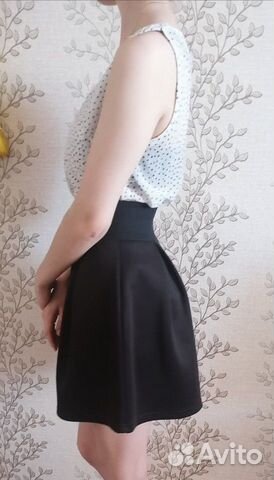 Юбка чёрная школьная Gloria Jeans XS/164