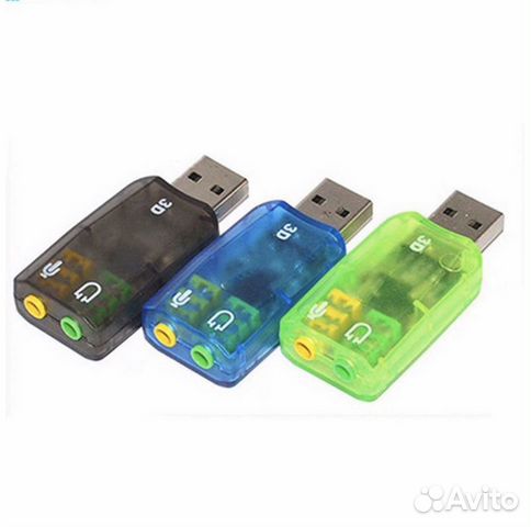 Внешняя звуковая карта USB 2.0 Внешняя звуковая карта USB 2.0