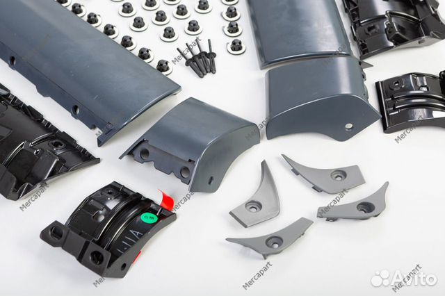 Пороги Мерседес V-class AMG W477 Пороги Мерседес V-class AMG W477