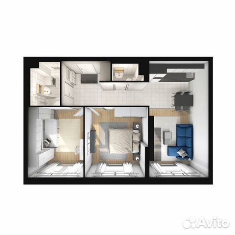 2-к квартира, 64.6 м², 18/33 эт.