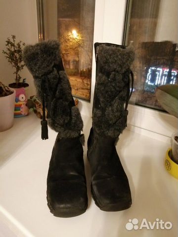 Зимние сапоги нат. замша