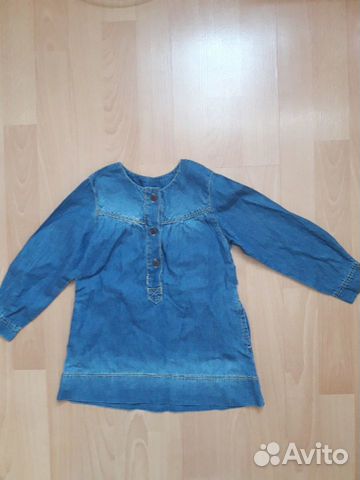 Платье джинсовое для девочки Zara р. 92-98 Платье джинсовое для девочки Zara р. 92-98