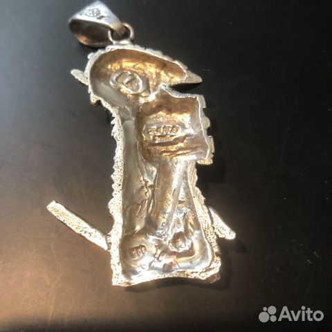 Кулон серебряный Самурай. Германия