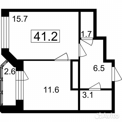 1-к квартира, 38.6 м², 5/7 эт. 1-к квартира, 38.6 м², 5/7 эт.