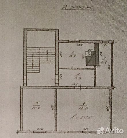 2-к квартира, 47.3 м², 2/2 эт. 2-к квартира, 47.3 м², 2/2 эт.
