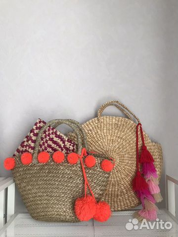 Сумка соломенная женская