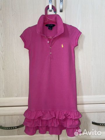 Платье Ralph Lauren поло, 6 лет, новое, фуксия