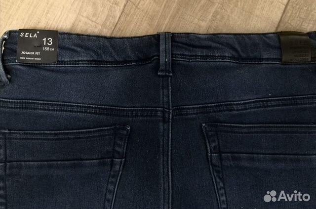 Брюки- джинсы sela (jogger fit medium waist) Брюки- джинсы sela (jogger fit medium waist)