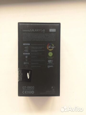 Коробка от Samsung galaxy s 2