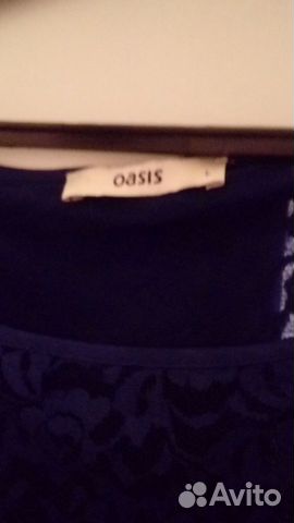 Платье 48 L, ажурное, синее, oasis Платье 48 L, ажурное, синее, oasis