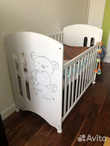 Кровать детская micuna 0-3 лет и матрас