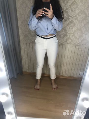 Продам белые брюки Stradivarius Продам белые брюки Stradivarius