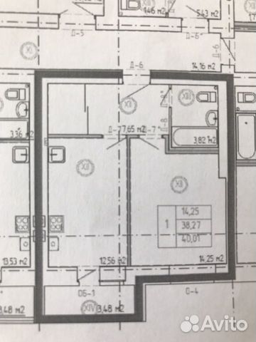 1-к квартира, 42 м², 2/9 эт. 1-к квартира, 42 м², 2/9 эт.