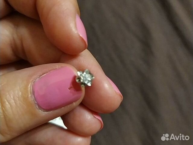Золотые серьги с бриллиантами